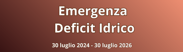 Emergenza Deficit Idrico
